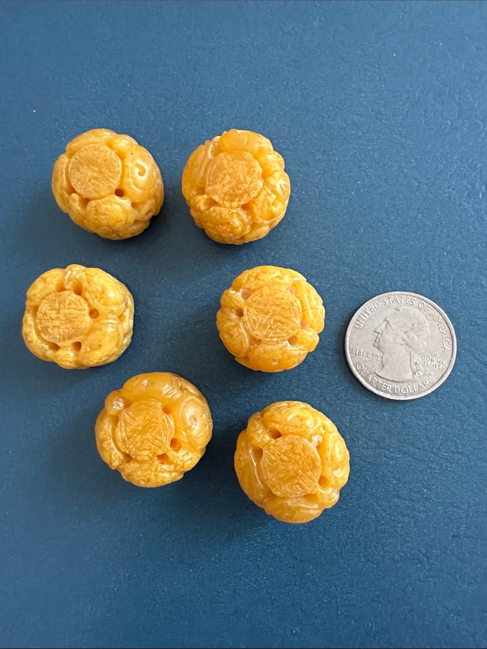 Vintage Carved Beads Bundle